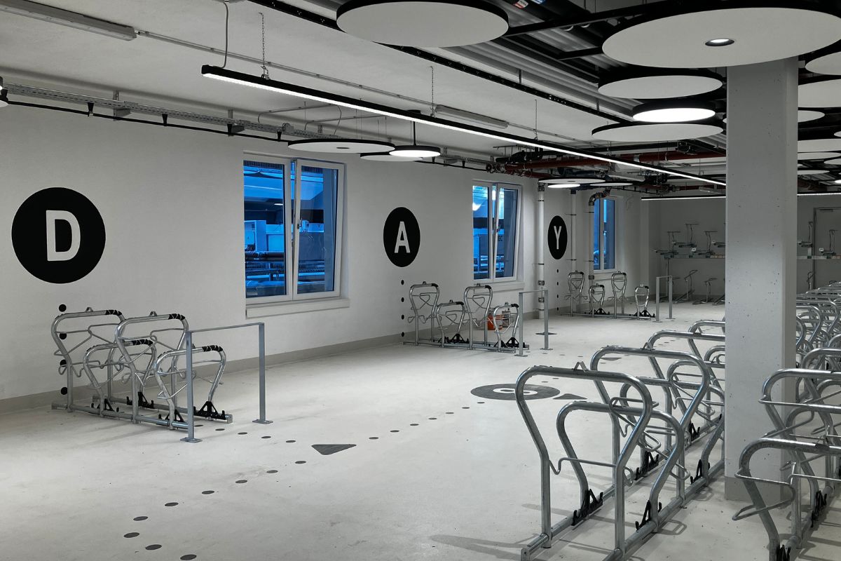 Stellplätze für Lastenräder in der Mobilitätsstation Stellplätze für Lastenräder in der Mobilitätsstation