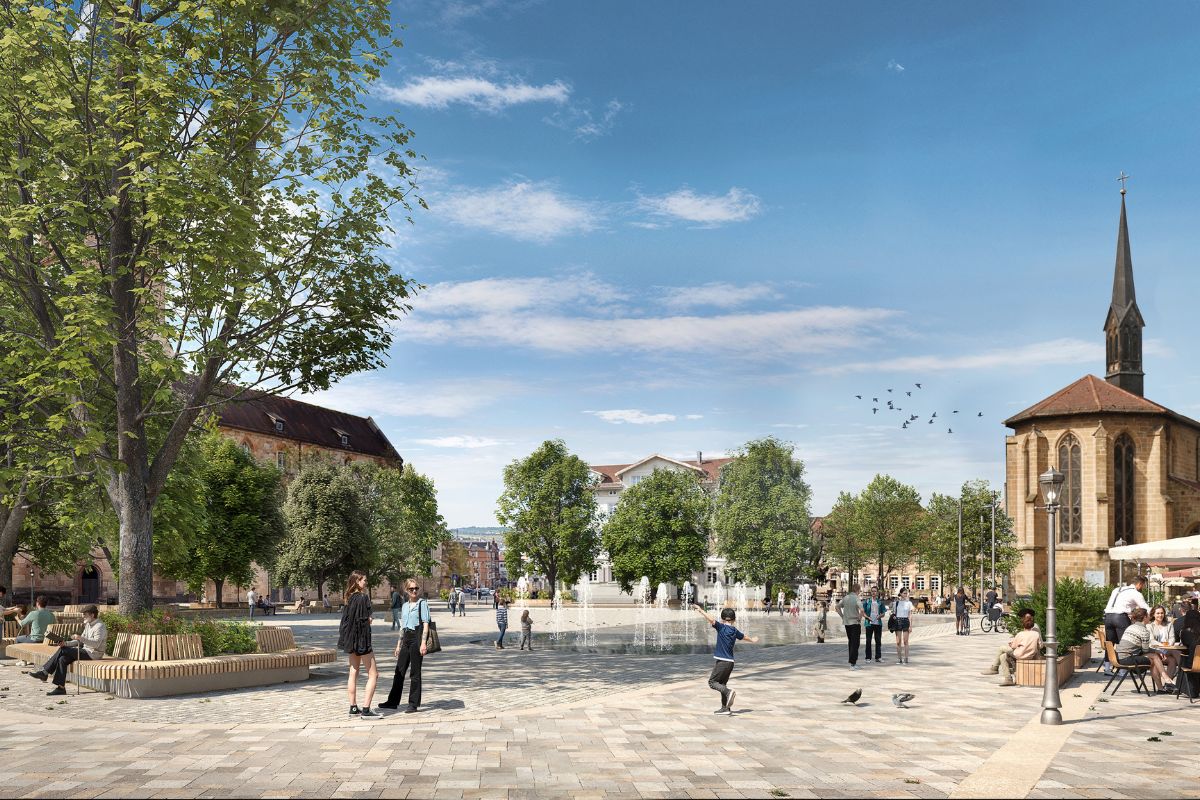 Visualisierung des neuen Marktplatzes Visualisierung des neuen Marktplatzes