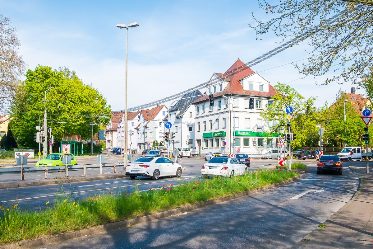 Kreuzung der Ulmer Straße und der Schorndorfer Straße Kreuzung der Ulmer Straße und der Schorndorfer Straße