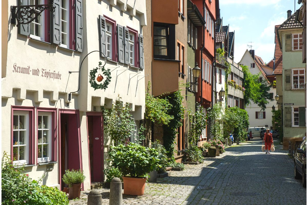 Altstadt Blick in eine Esslinger Altstadtgasse