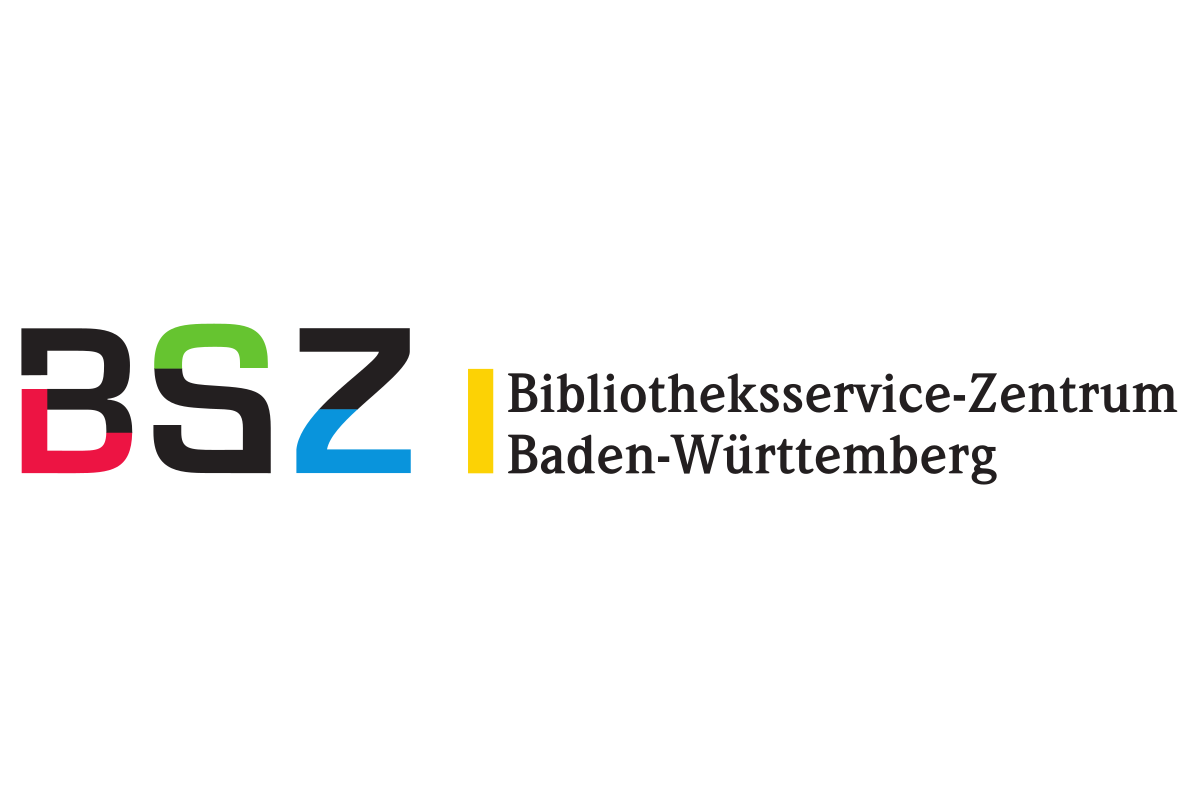 Logo BSZ Bunter Schriftzug "BSZ - Bibliothekszentrum Baden-Württemberg"