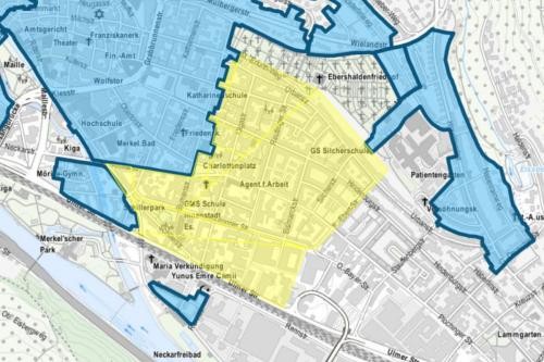 Übersichtsplan des neuen Bewohnerparkgebiets