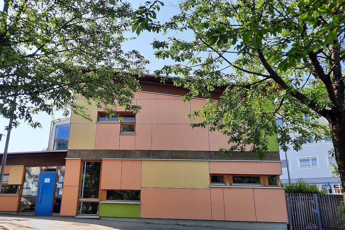 Gebäudeansicht der städtischen Kindertageseinrichtung Michael-Stifel-Platz