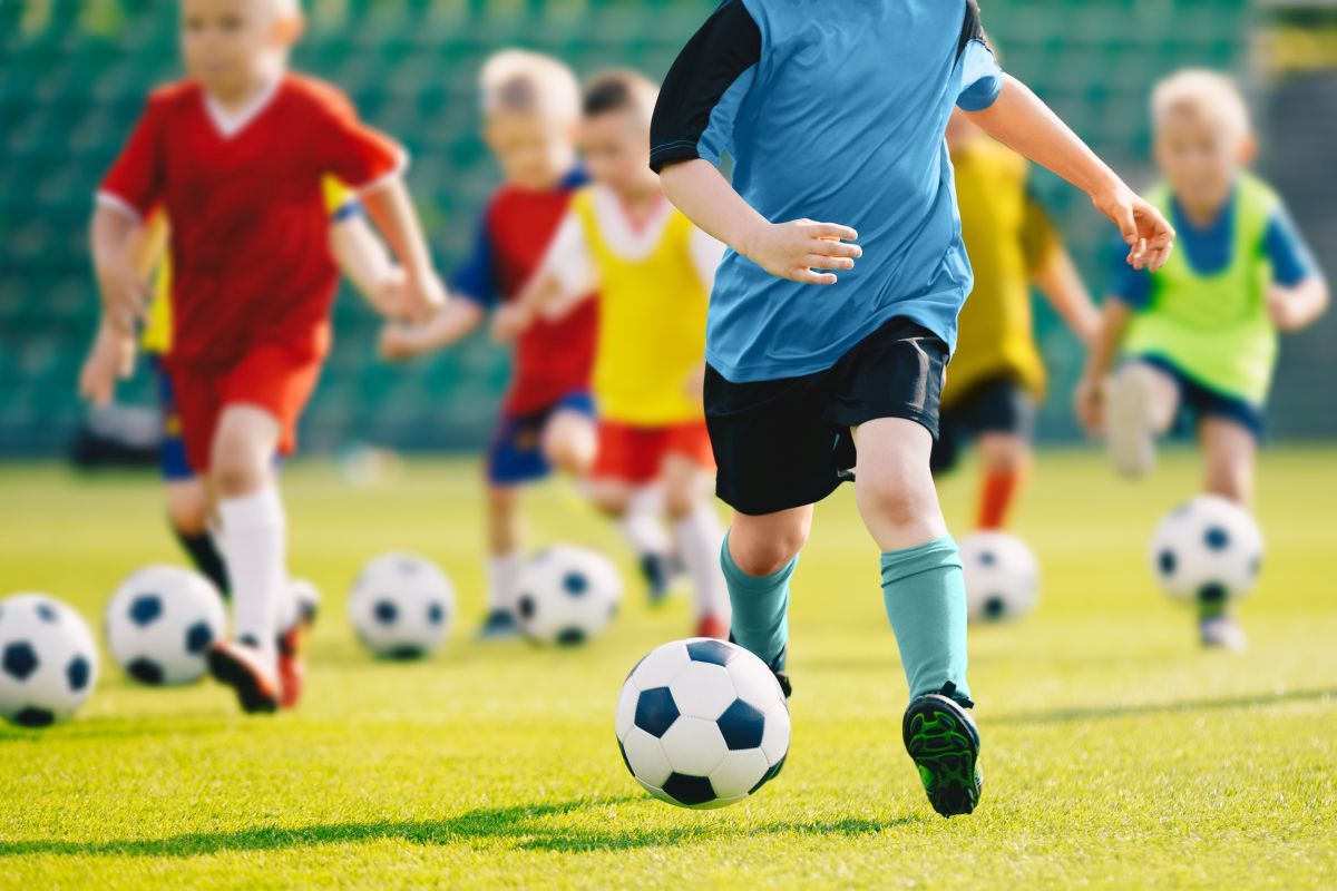 Vereine Kinder beim Fußballtraining