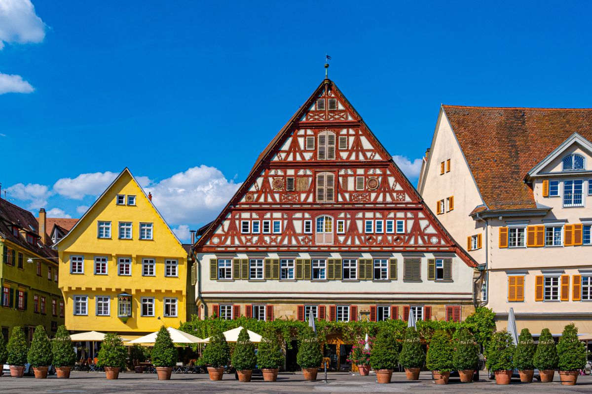 Blick auf das Kielmeyerhaus am Esslinger Marktplatz.